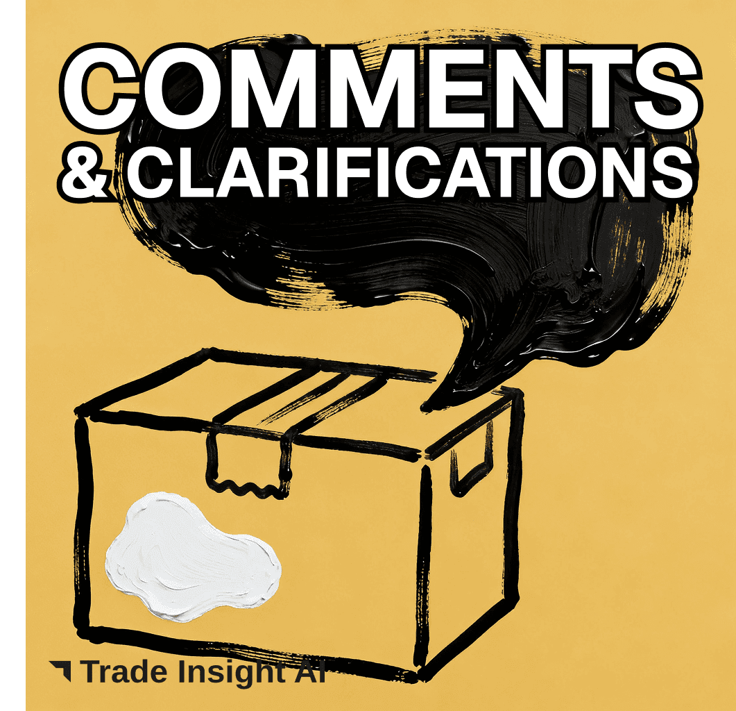 Results, Comments, and Clarification Requests